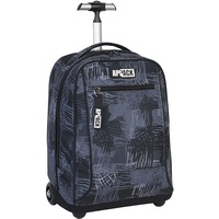 Appack Trolley, 2 in 1, Schulranzen mit Rollen, Rucksack mit Trolleyfunktion für Kinder, ab 1. Klasse, für Schule, Reisen, Mädchen&Jungen; schwarz/grau