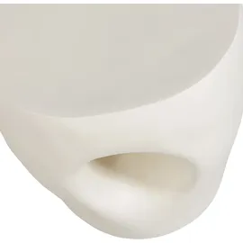 Woood Gartenbeistelltisch Mica - verstärktes Faserpolymer Natur, Ø 40 cm