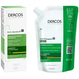 Vichy Dercos Anti-Schuppen Shampoo trock.Kopfhaut+Nachfüllpack