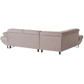 Switch Ecksofa aus Mikrofaser Gio ¦ rosa/pink ¦ Maße (cm): B: 263 H: 88 T: 200.0