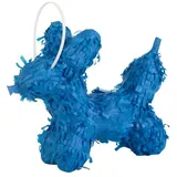 Unique Ballon Hund Mini Piñata blau