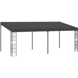 Wand-Pavillon 3x6 m Anthrazit Stoff
