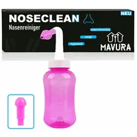 NOSECLEAN Premium Nasendusche Nasenspülung Nasenspüler, Nasenreiniger Nasenreinigung Erkältung Allergie (Pink)