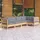 vidaXL Garten-Lounge-Set 5-tlg. grau Kiefernholz