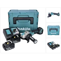 Makita DGA 521 RGX1J inkl. 2 x 6,0 Ah + Ladegerät + Makpac