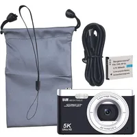 Somikon Digitale Kompaktkamera mit 64 MP, 5K, Autofokus, 16-facher Digitalzoom