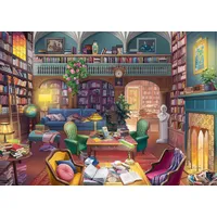 Ravensburger Erwachsenenpuzzle 500 Large Pieces - Magische Bücherwelt - Puzzlespaß mit größeren Puzzleteilen
