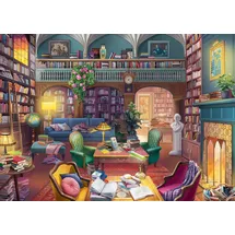Ravensburger Erwachsenenpuzzle 500 Large Pieces - Magische Bücherwelt - Puzzlespaß mit größeren Puzzleteilen