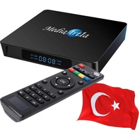 Türkische Internet TV IPTV Box 4K Full HDTV Mediaart-1a Android 10 kostenlose öffentliche Kanale vorprogrammiert, YouTube