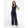 Ärmelloser Jumpsuit mit Bindegürtel 42