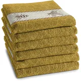 DDDDD DDDDD, Küchentücher, Bees, Küchenhandtücher, Geschirrtücher, Küchen Zubehör, Geschirrtuch, Baumwolle, Gelb, 6 Stück