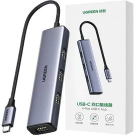 UGREEN HUB USB Typ C Splitter - 4x USB 3.2 Gen 1 silber