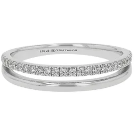 Tom Tailor Schmuck Geschenk Silber 925, 4 mm, mit Zirkonia (synth.)