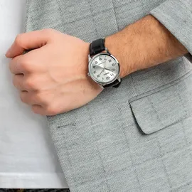 Casio Collection MTP-V001L-7BUDF Herrenuhr - Silber/Schwarz