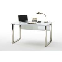 MCA Furniture Schreibtisch Sydney weiß Hochglanz Breite 140 cm, weiß