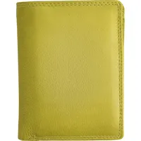 Josephine Osthoff Handtaschen-Manufaktur Josephine Osthoff Geldbörse Herren Leder mit RFID Portemonnaie Groß mit Münzfach Kreditkartenetui Münzbörse Geldbeutel (918), Farbe:Limone