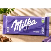 Milka Alpenmilch Schokolade 90g Tafel Klassisch