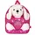 Perletti Kuscheltier Rucksack Mädchen mit Pudel Plüschtier - Pink Schultasche Kindergarten mit Plüsch Hündchen - Rosa Kindertasche für Kinder 3 4 5 6 Jahre (Rucksack)