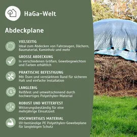 PolyTarp PE Holzabdeckplane 5 x 6 m Grün