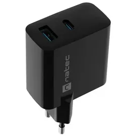 NATEC NUC-2143 Ladegert fr mobile Gerte Universal Black Power alterna Fast Charging Indoor - USB-C 45W Schwarz