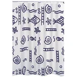 RIDDER Duschvorhang Neptun 180 x 200 cm blau