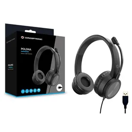 Conceptronic POLONA05B Stereo USB Headset
