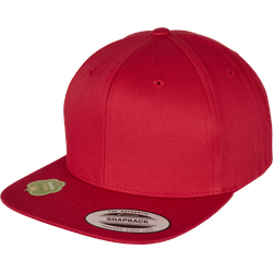 Flexfit Organic Cotton Snapback Cap, red