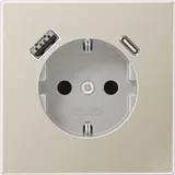 Jung Schuko-Steckdose Silber