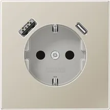 Jung Schuko-Steckdose Silber