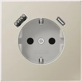 Jung Schuko-Steckdose Silber