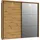 Forte Schwebetürenschrank Trondheim 231,1 x 215,9 x 63,8 cm Schwarz
