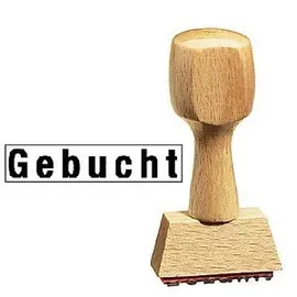 kompatible Ware Textstempel Gebucht Holz 1 St.