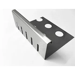 Kiesfangleiste klein gelocht Aluminium axb=50 x 130mm 1,5 x 2.000mm
