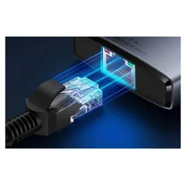 Baseus Gleam Series II USB-A/USB-C/USB-C PD/HDMI/RJ45 – schwarz