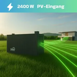 sunniva Balkonkraftwerk Full Black Bifazial 2760 W inkl. 6,03 kWh Speicher + 6 x 500 W Glas-Glas Bifacial Module