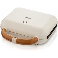 Arendo 3-in-1-Sandwichmaker Waffeleisen & Kontaktgrill, abnehmbare Platten, 1000 W, Waffel & Grill, Panini, Waffeleisen, Weiss