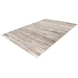 Teppich 160x230 kurzflor Wohnzimmerteppich Esszimmer Schlafzimmer Grau Beige