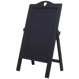 Proregal Werbetafel 66x37x27cm Shabby-Look Vintage Dunkelgrau