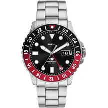 Fossil FOSSIL BLUE GMT silber