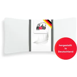 RIBECO Daunenbettdecke + Kopfkissen RIBECO "Johanna", weiß, B/L: 155cm x 220cm Anzahl Teile 1, B/L: 40cm x 80cm Anzahl Teile 1, Bezug: Baumwolle Füllung: Entendaune/-feder, extrawarm, Bettdecken Bezug: 100% Baumwolle. Kopfkissen Bezug: 100% Baumwolle.