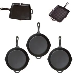 Camp Chef Gusseisen Pfanne Rund oder Quadratisch BBQ Grill Outdoor