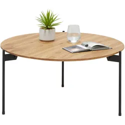 Couchtisch Assuan Schwarz/Eichefarben