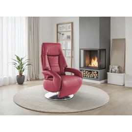 sit&more TV-Sessel Enjoy Kunstleder 74 x 109 x 77 cm Rot mit Motor und Aufstehhilfe