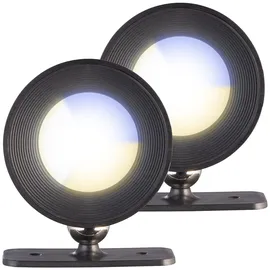 Lunartec CCT-LED-Wandlampen (MPNR) schwarz