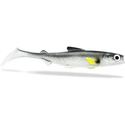 Gummiköder - Renky Shad 22cm - White Fish Pearl silber|SCHWARZ NO SIZE