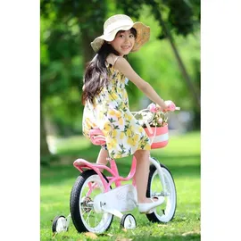 Royalbaby Royal Baby Girls Swan Kinderfahrrad, Rosa, 16 Zoll Fahrrad