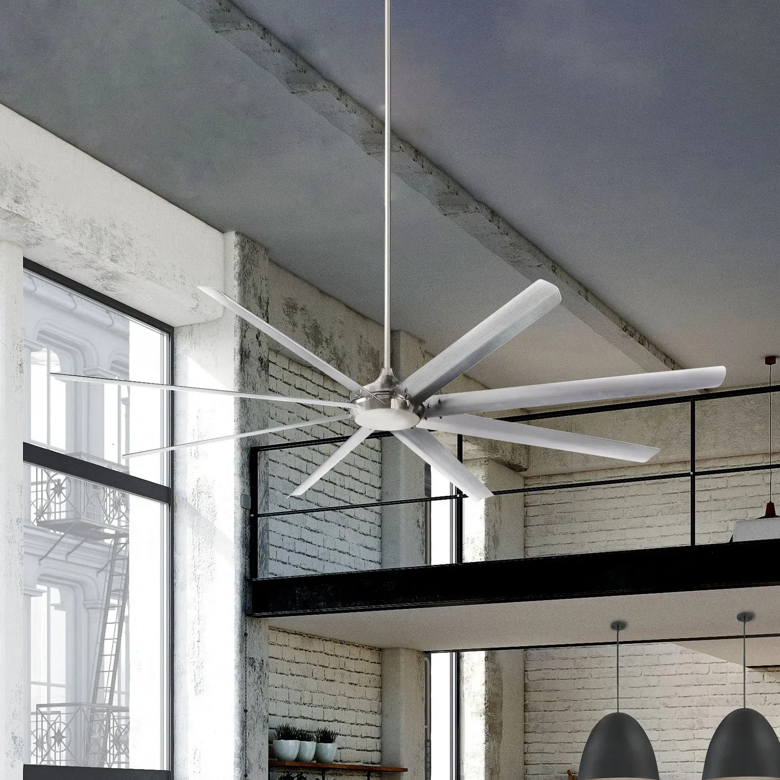 Deckenleuchte Westinghouse, Widespan, Grau, für Wohnzimmer, Metall, Modern - 83