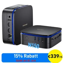Blackview MP60 Mini-PC 2023 4K Ultra HD Intel Alder Lake N150 3,60 GHz 16 GB RAM 512 GB SSD Intel UHD Graphics Windows 11 Pro