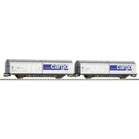 PIKO H0 28309 H0 2er-Set Schiebewandwagen Hbbillnss C/Railcare der