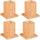 Relaxdays Möbelerhöher 4er Set, Erhöhung um 14 cm, für Tische, Betten und andere Möbel, HxBxT 15,5x14,5x14,5 cm, Natur,